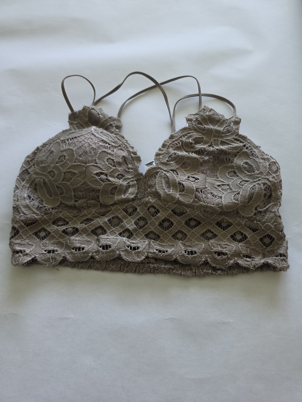 Wishlist Lace Bralette in Taupe Brown